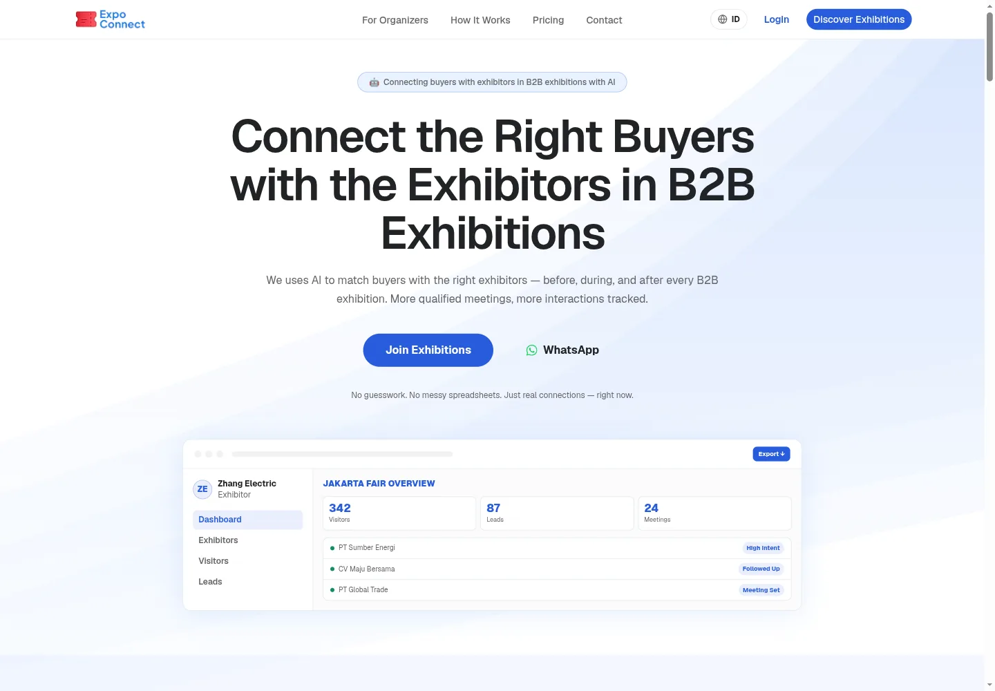 The ExpoConnect website